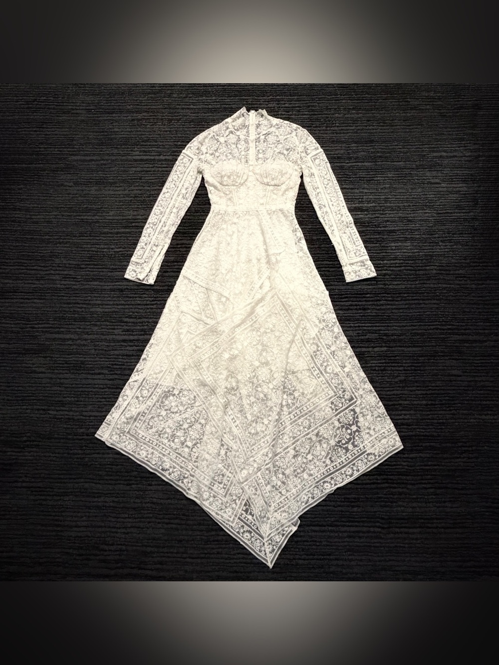 Jonathan Simkhai Scarf Embroidered Handkerchief Bustier Dress